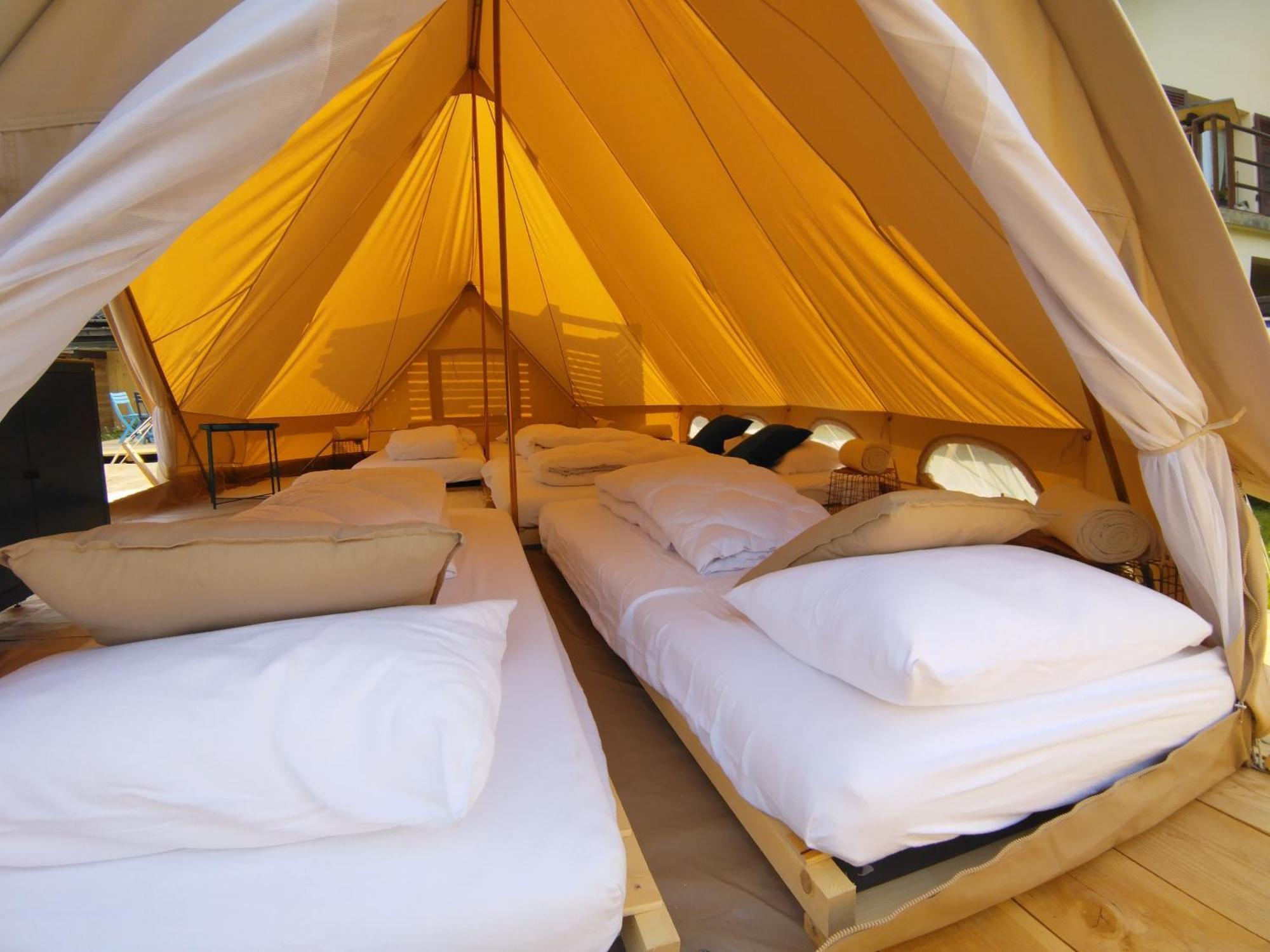 Отель Camping Le Hameau Des Pecheurs Новалез Номер фото